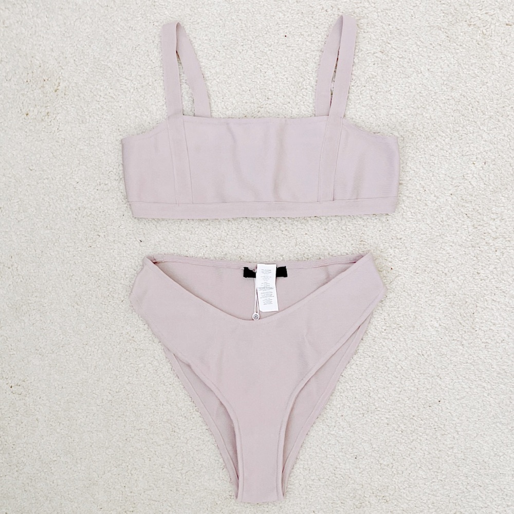 Missguided High Leg Bikini Set
